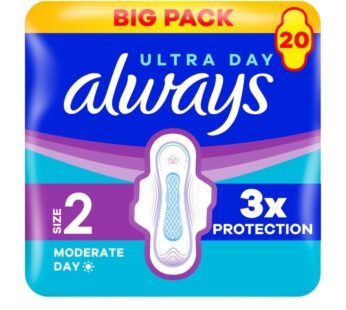 Always Ultra Sanitary Towels Long with Wings Size 2 20 Pack