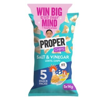 Proper Chips Salt & Vinegar Lentil Chips 5 X 14G