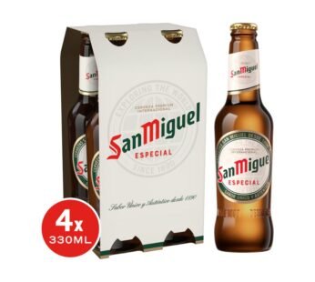 San Miguel Especial Lager Beer Bottle 4x330ml