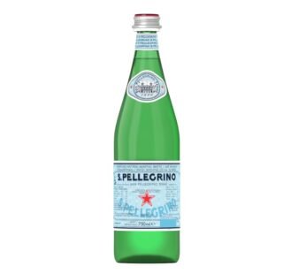 San Pellegrino Sparkling Natural Mineral Water Glass Bottle 750ml