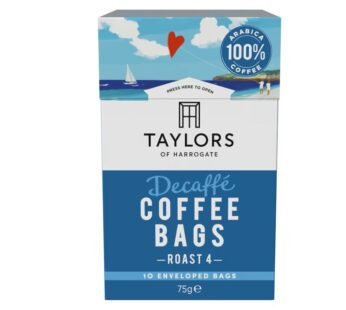 Taylors Decaffe Coffee Bags 10 Pack 75G