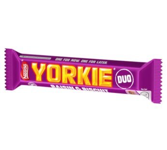 Yorkie Raisin & Biscuit Duo Chocolate Bar 44g